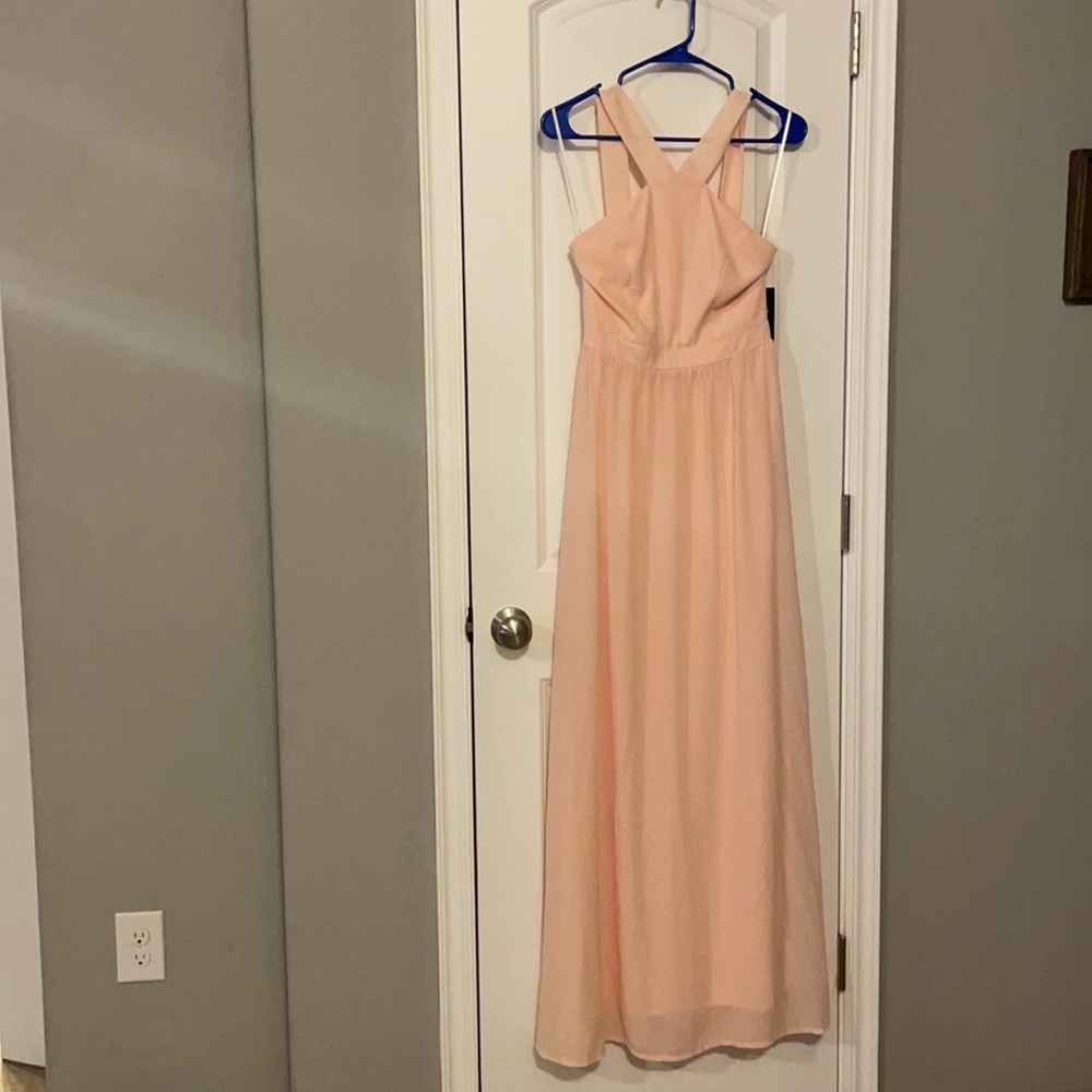 Blush pink, maxi Lulu’s dress